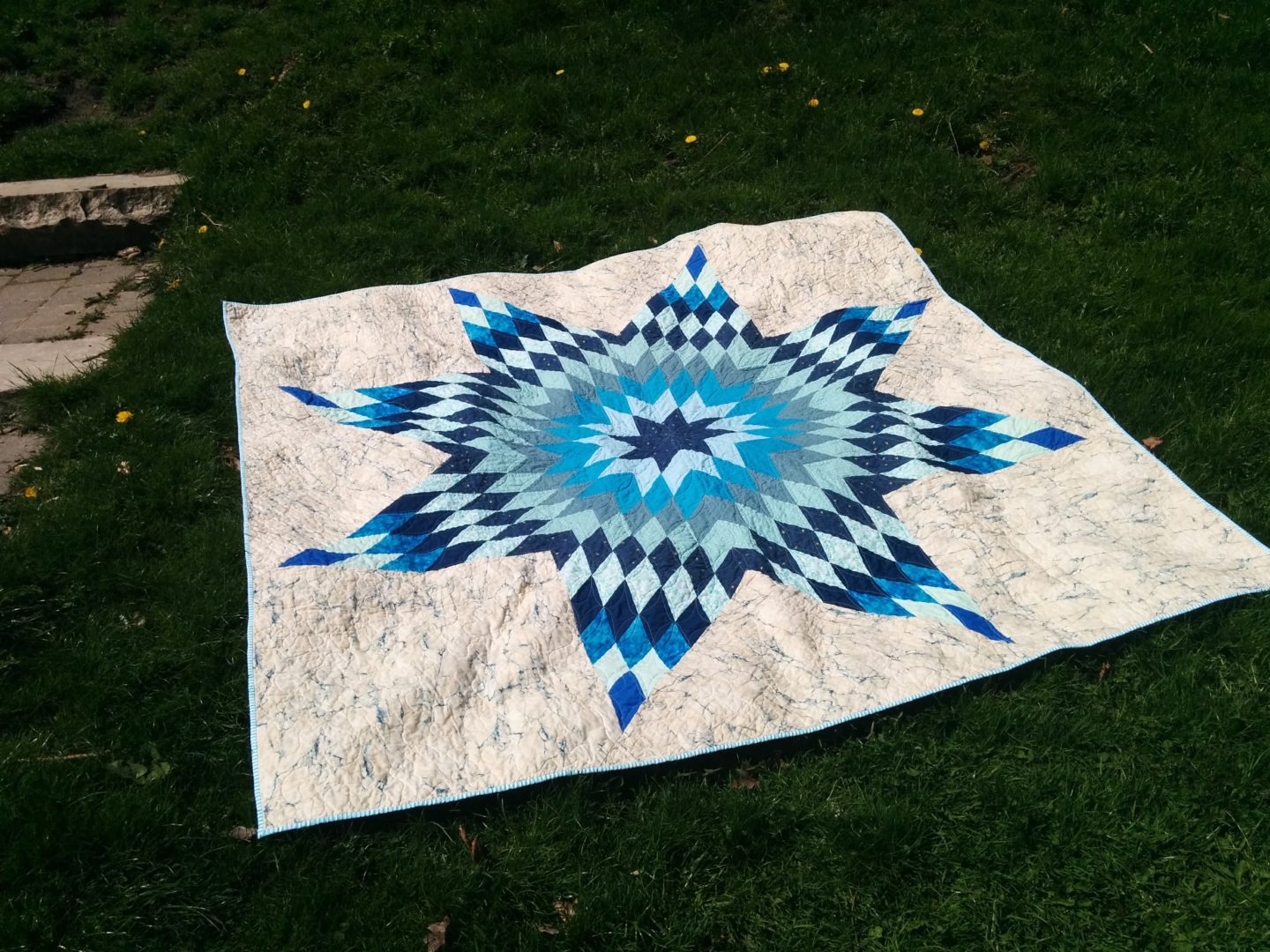 Scrappy Lone Star Quilt