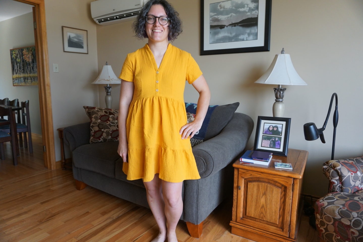 Sunshine Yellow Myosotis Dress