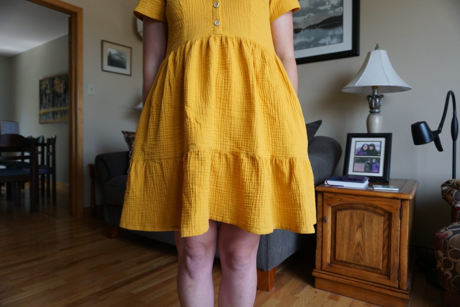 Sunshine Yellow Myosotis Dress - Megan Makes